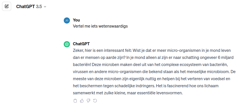 ChatGPT - Schermprint